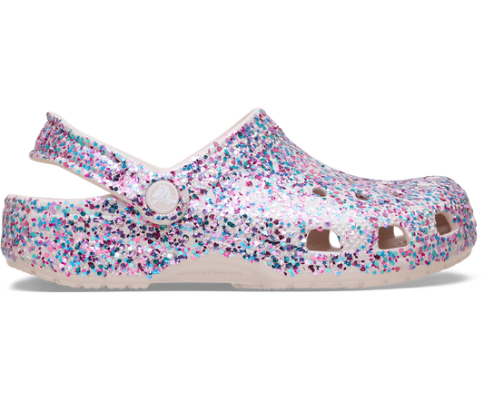 Kids' Classic Dazzle Glitter Clog - Cocoa Cr猫me