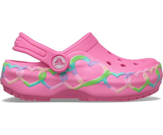 Toddler Classic Heart Lights Clog - Pink Lemonade