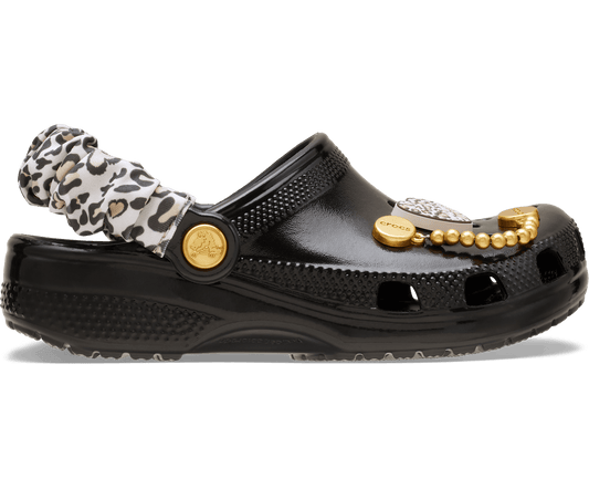 Toddler Classic Sassy Leopard Clog - Black/Dulc茅
