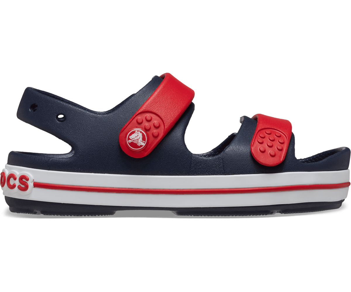 Toddler Crocband鈩?Cruiser Sandal - Navy / Varsity Red