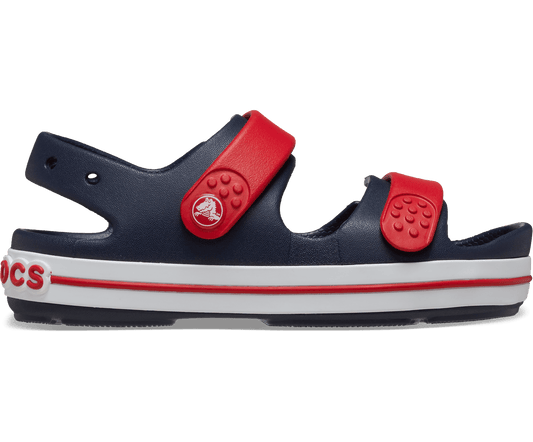 Toddler Crocband鈩?Cruiser Sandal - Navy / Varsity Red